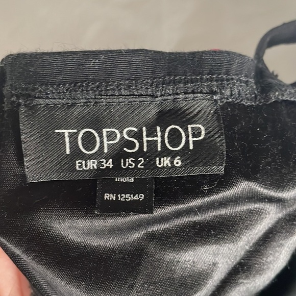 Topshop Beaded Crop Top - Picture 4 of 7